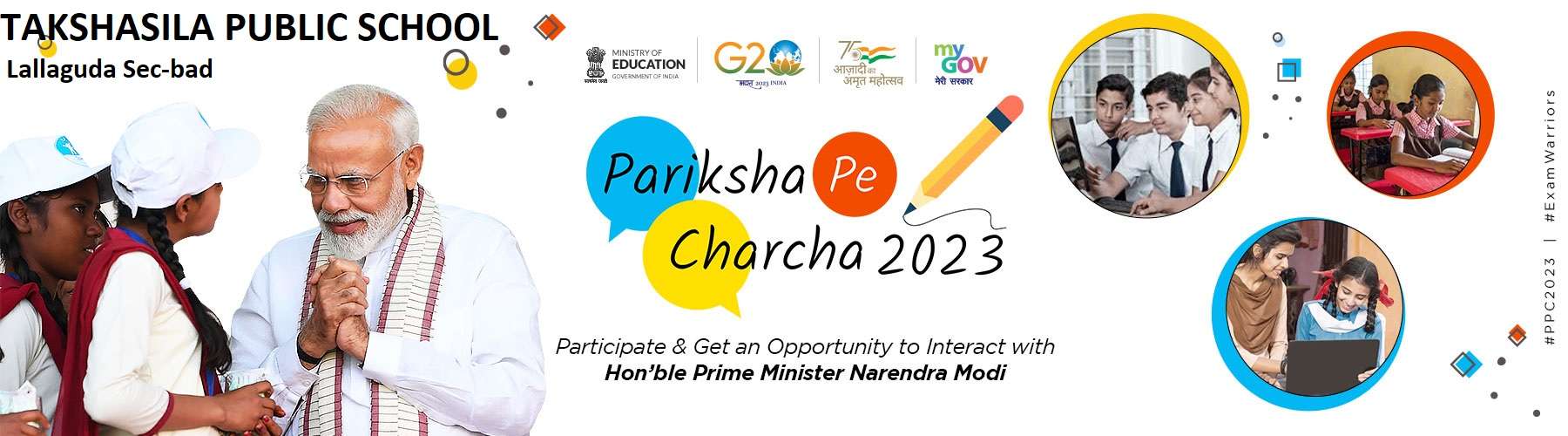 Few Glimpses from the Pariksha pe Charcha 2023.